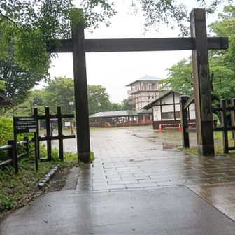 枡形山の展望台は上りませんでした。