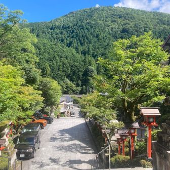 鞍馬寺着。

この辺りでかなり気温が高くなってきました。お寺などが多いので、自販機での補給はうまくいきましたが、もう汗だく。

ここからロードで、貴船口に向かい、ゴールとします。