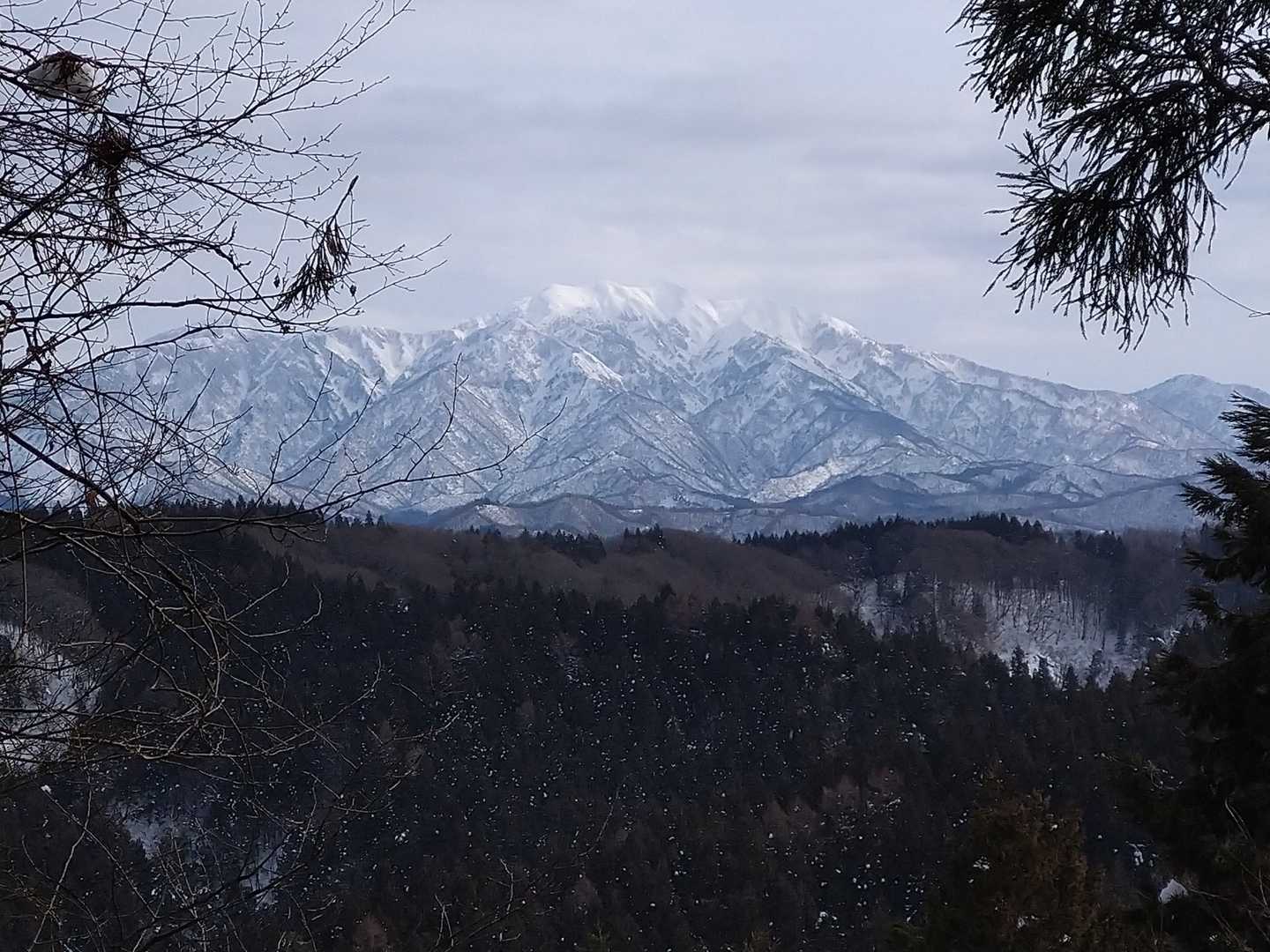 姫ノ城山山頂からの粟ヶ岳🏔️