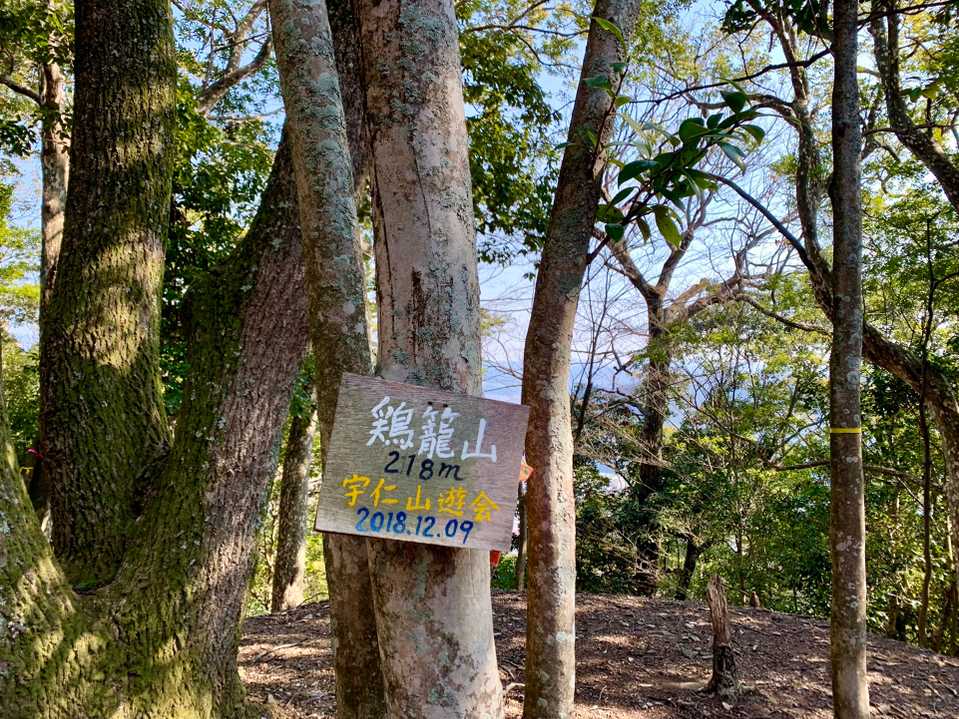 ほどなく、本日2座目、鶏籠山に到着です🐔🧺⛰