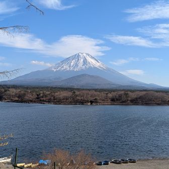 無事に精進湖駐車場到着！