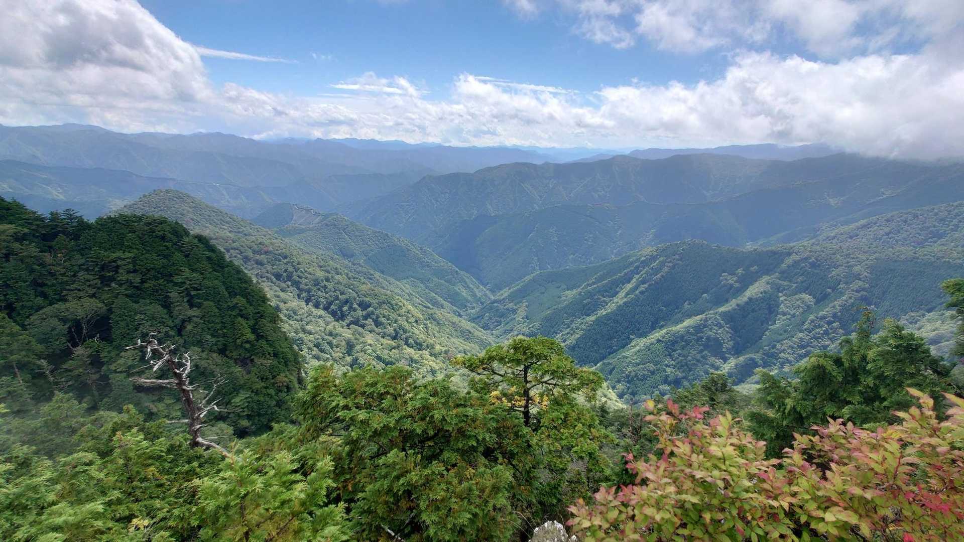 大普賢岳 往復コースの写真