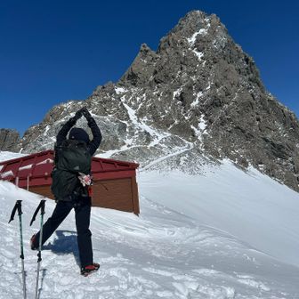 槍ヶ岳！のポーズ