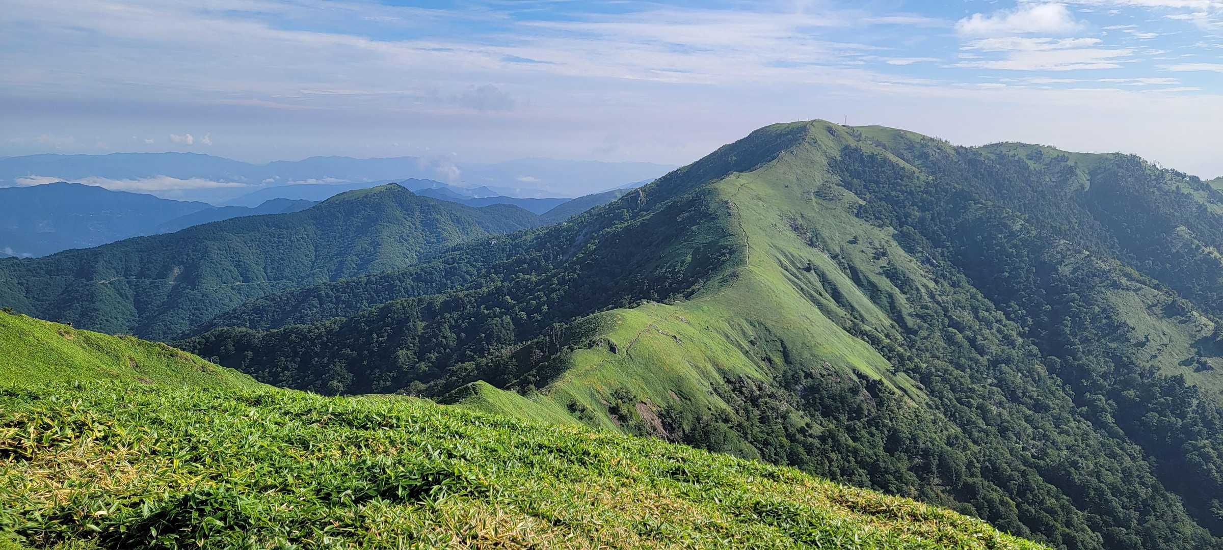 見ノ越登山口-ジロウギュウ峠-次郎笈 往復コースの写真