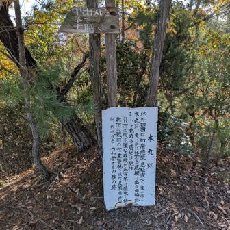 本丸跡。土田山頂上
