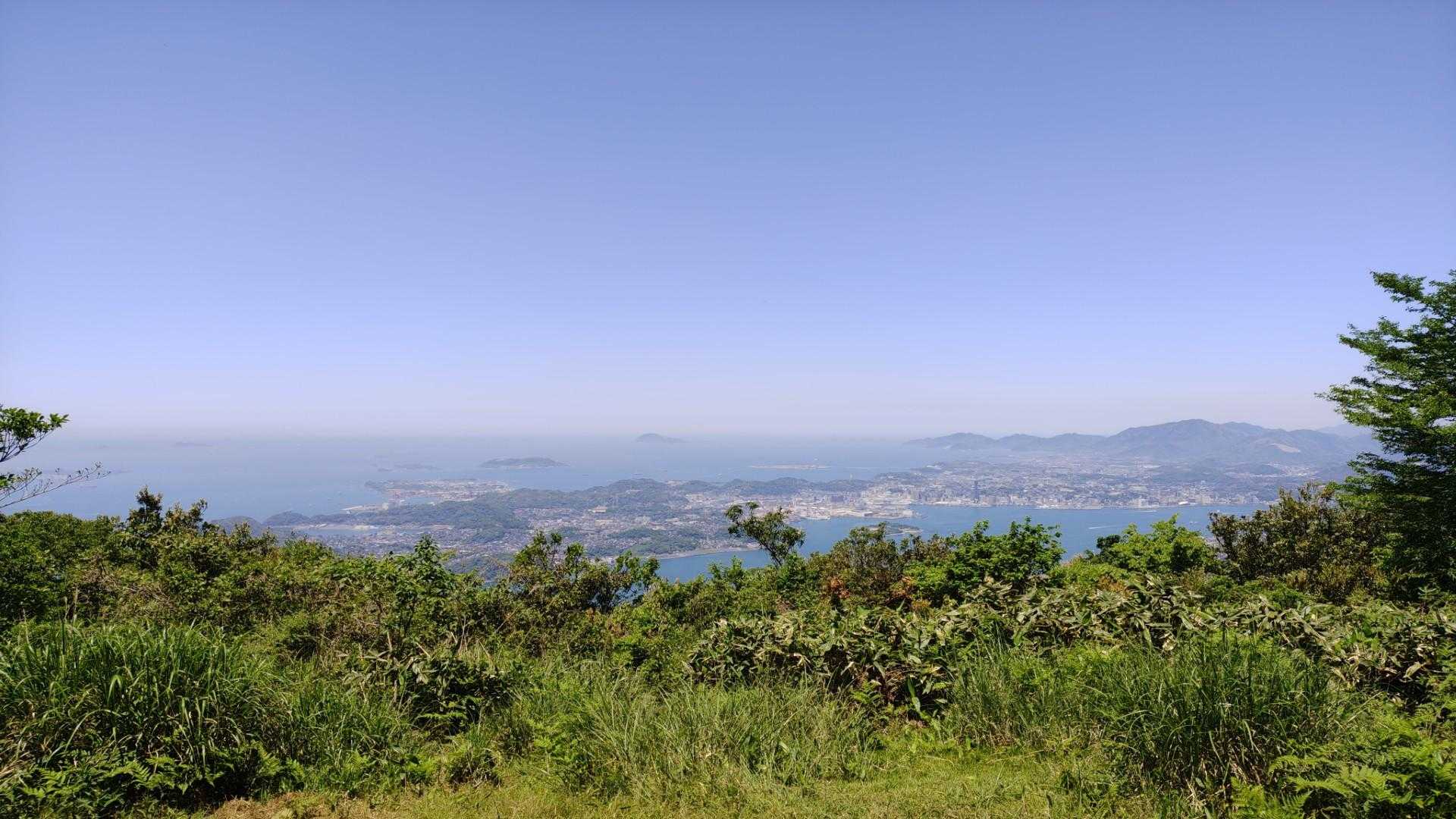 戸ノ上山山頂からの景観