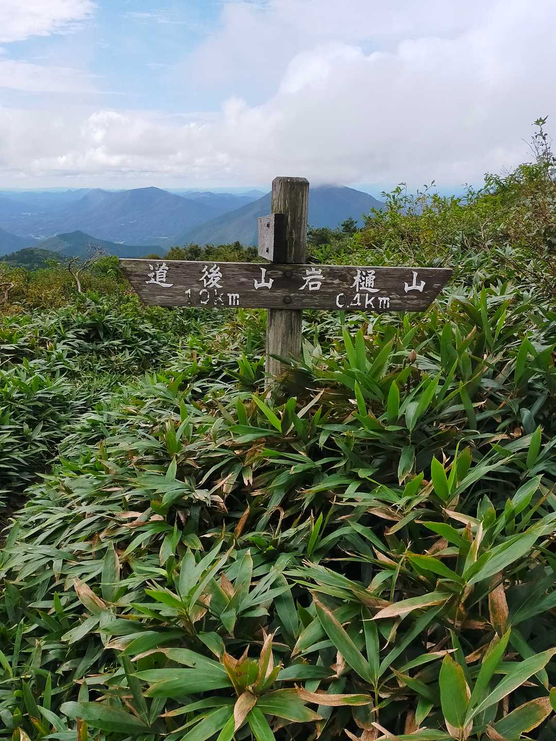 鞍部に下ると展望有り