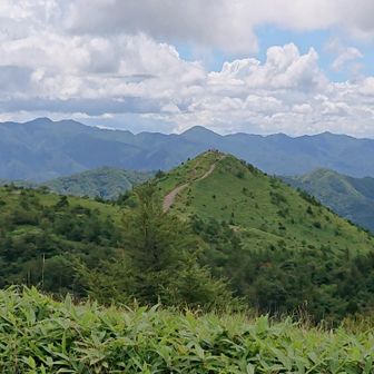 平沢山から見た飯盛山。
いい形。