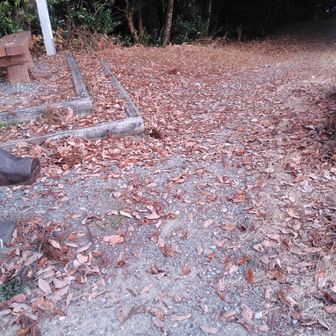 尉ヶ峰到着。もう薄暗いです