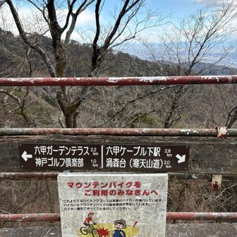 ここからガーデンテラスまで歩きます