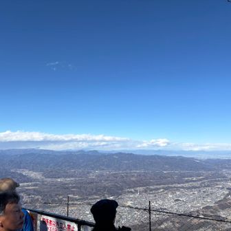 山頂からの秩父の街並みの眺め
天気良く、風邪もあまりなかった
