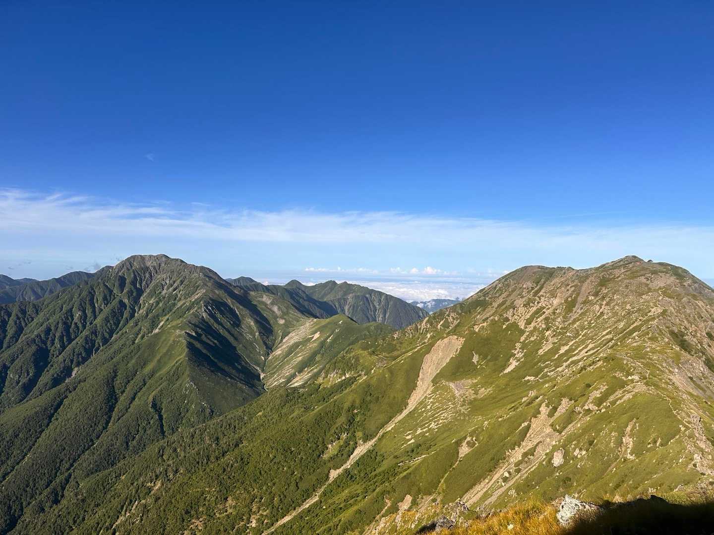 これから行く、赤石岳方面、不安MAX😅