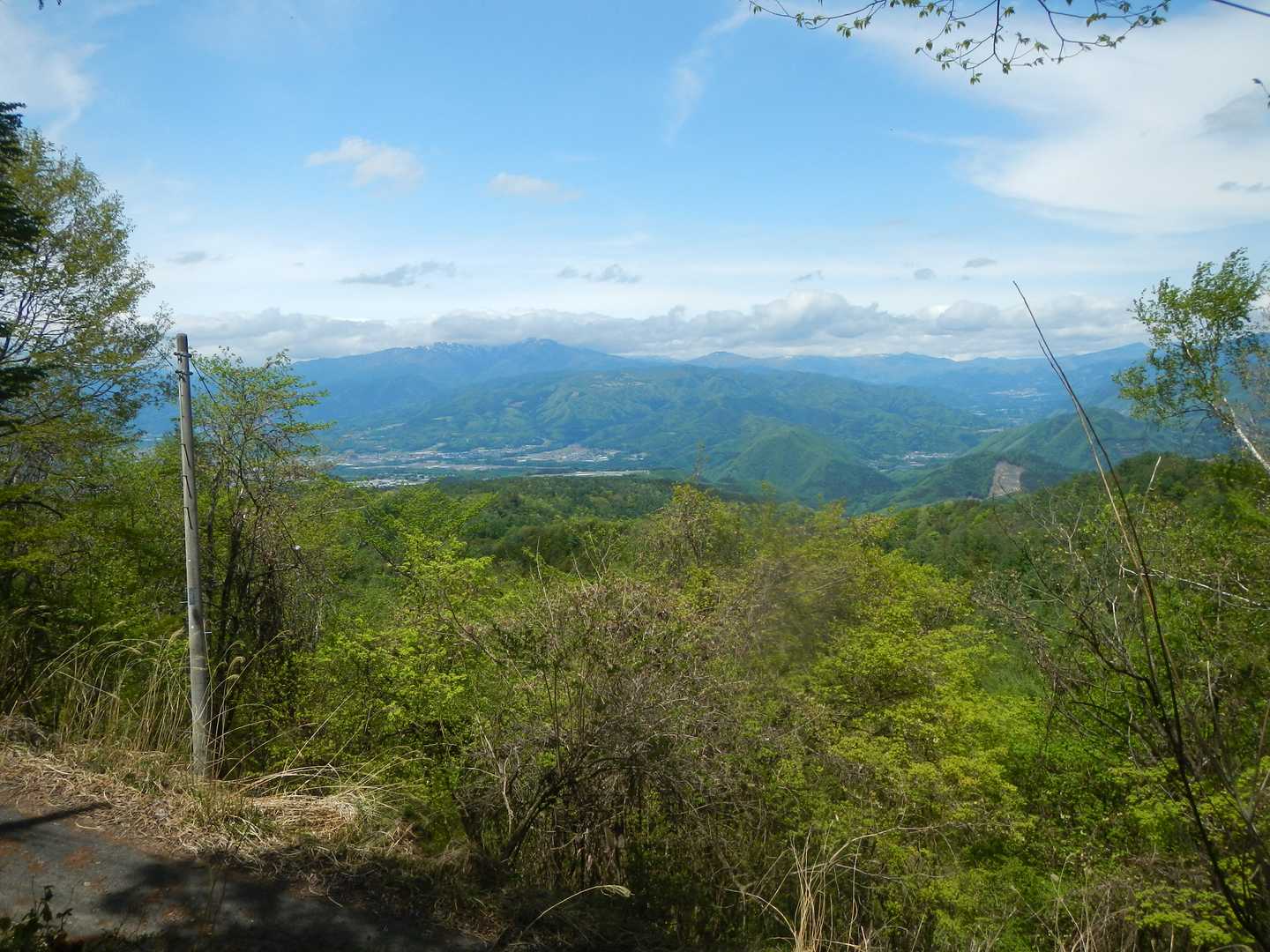 牛石コースは殆ど林道歩き。
上州武尊山が眺められます