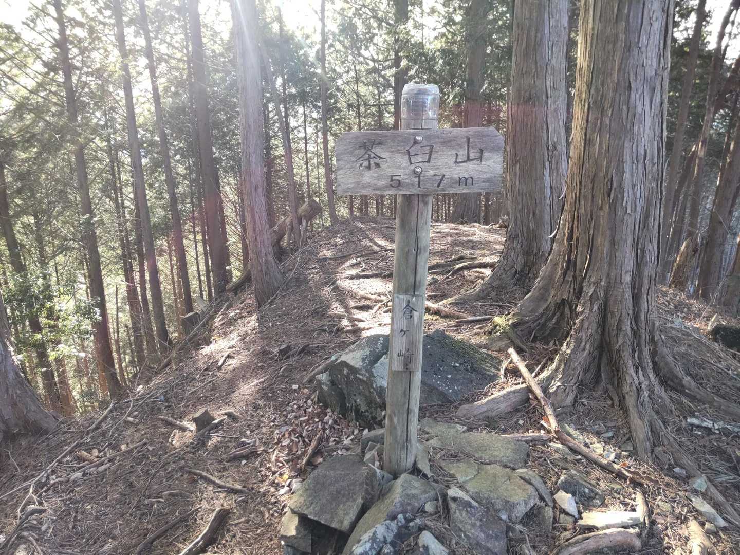 茶臼山山頂に到着
