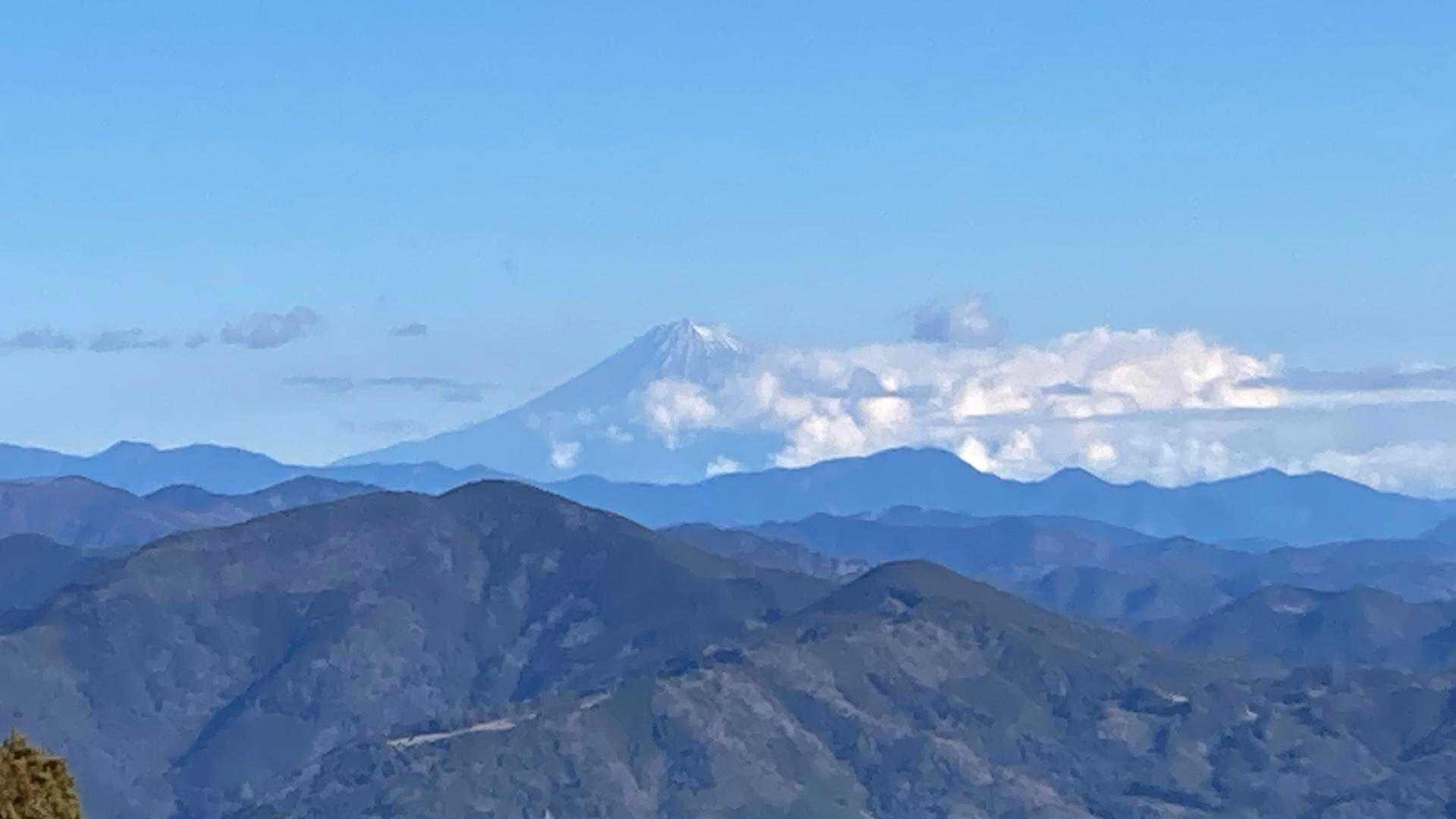 富士山見えました