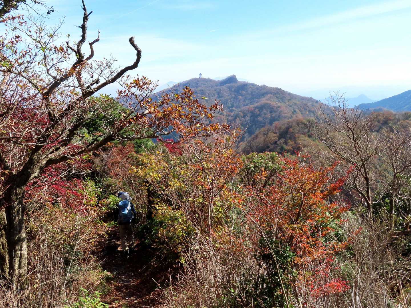 釈迦岳を振り返る。
