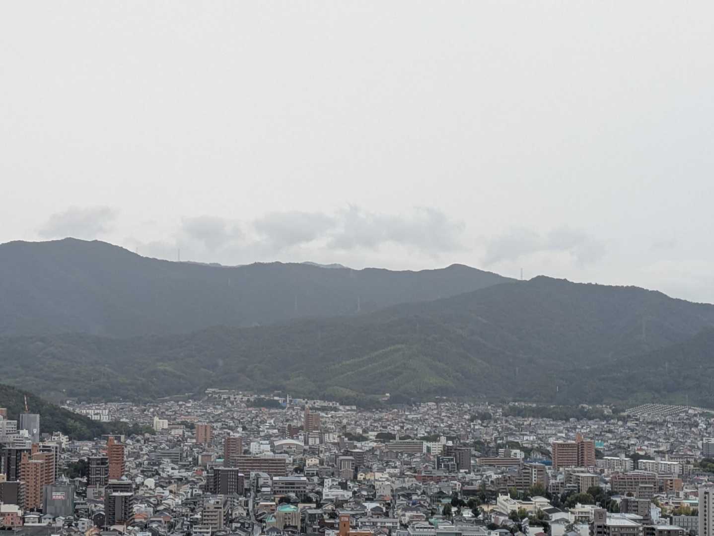 石鎚山は雲隠れ🫣