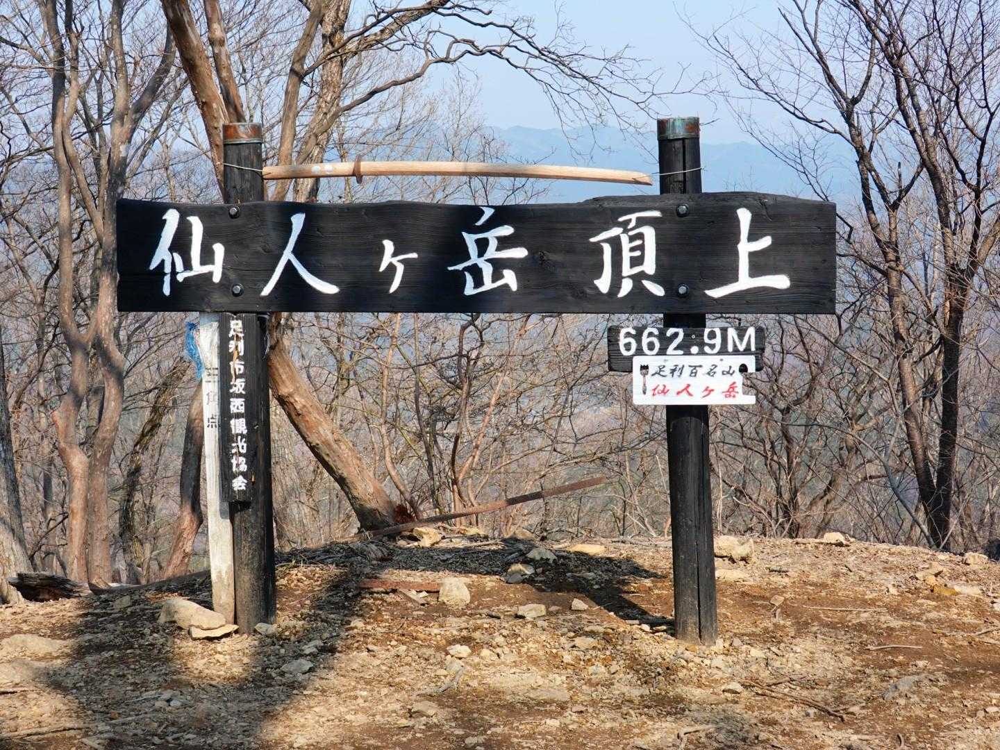 小俣北町バス停-仙人ヶ岳-知ノ岳-宗の岳-猪子山 周回コースの写真