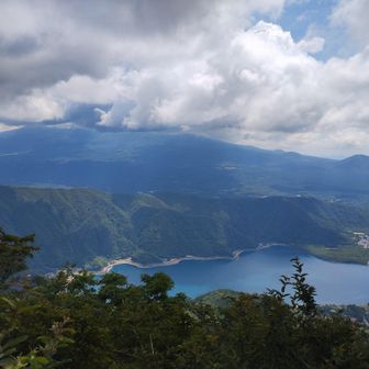 下山前の富士山