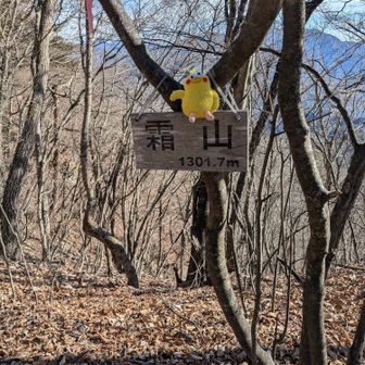②霜山に登頂です🙌
　相棒もお疲れ様♪