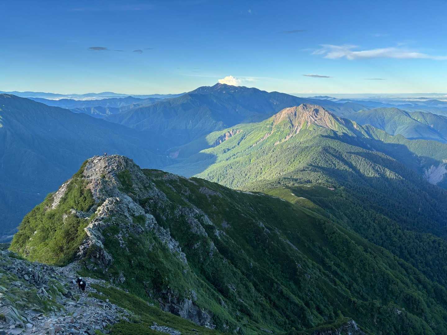 西穂丸山-西穂高岳 往復コースの写真