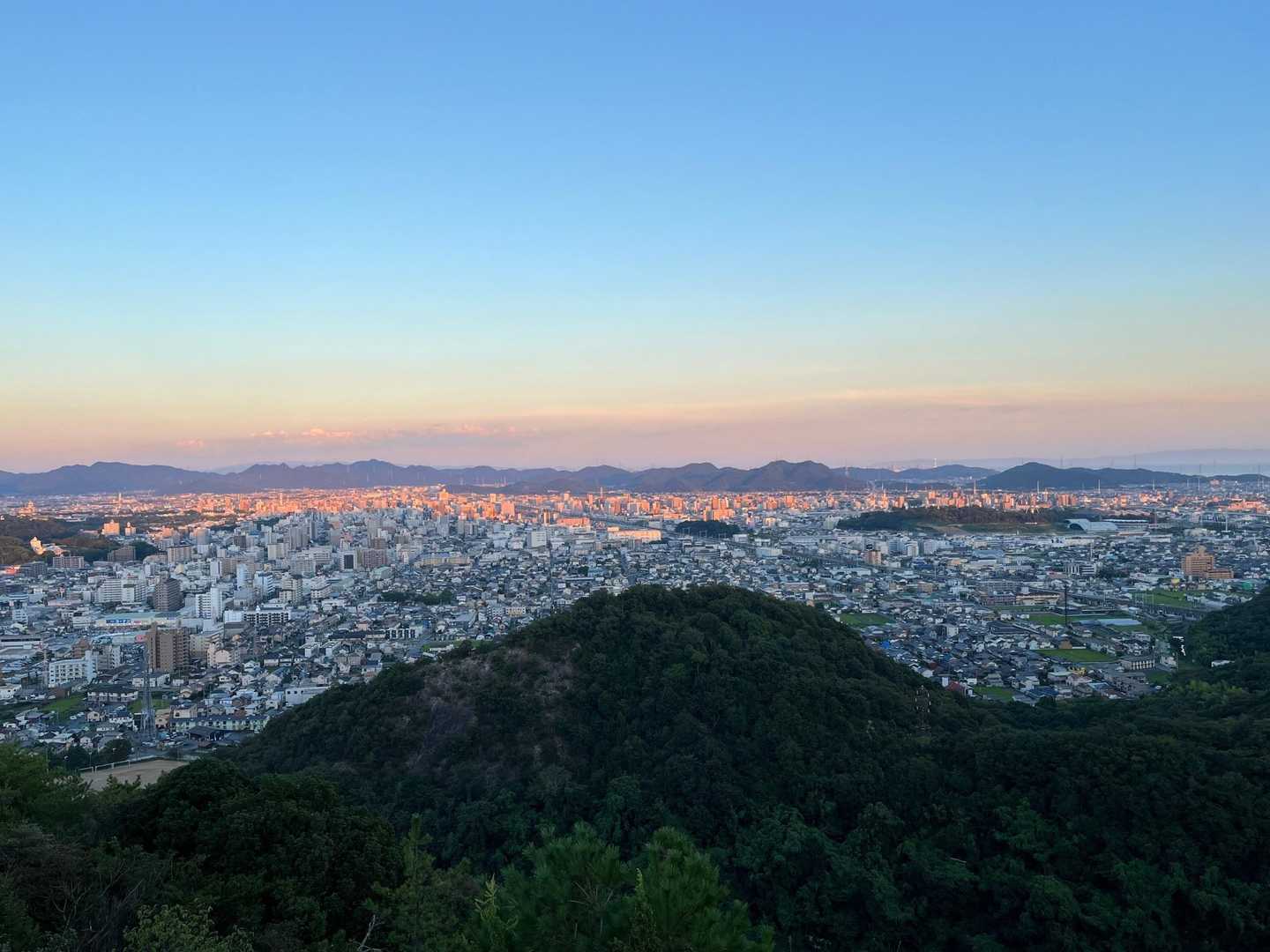 夕日🌇に映える姫路市街地