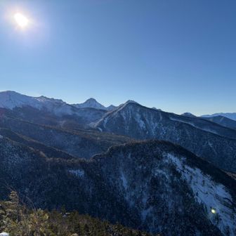 赤岳方面もめちゃくちゃ綺麗