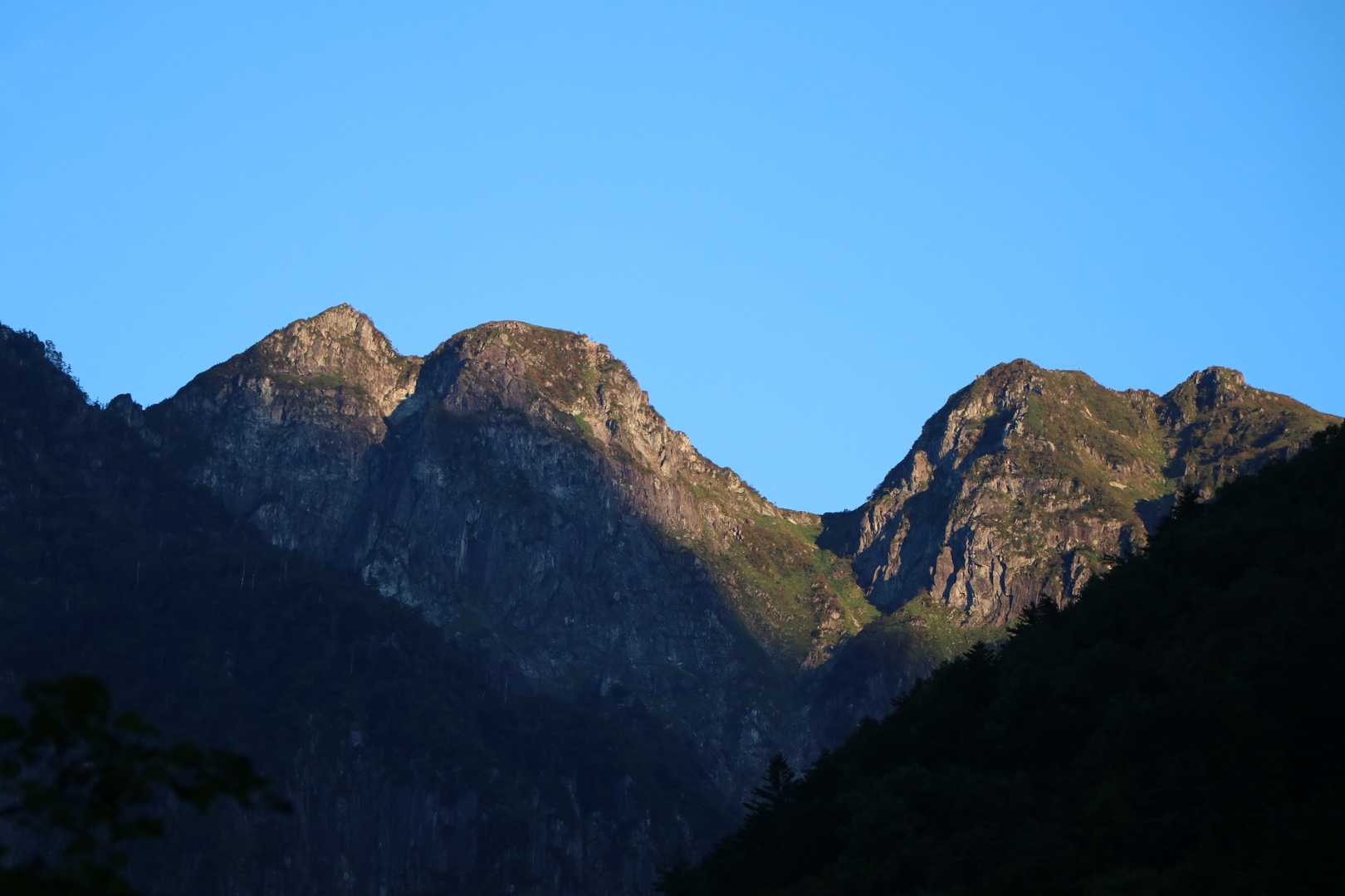 朝一は素晴らしい天気。