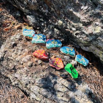 石アートかわいい😍