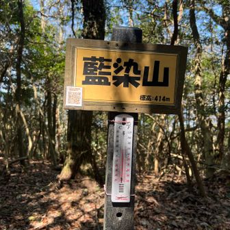 ついでにぐるっと回る 藍染山、とーちゃく🙂