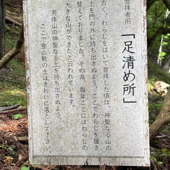 神聖な山の土を門の外に持ち出さないように、