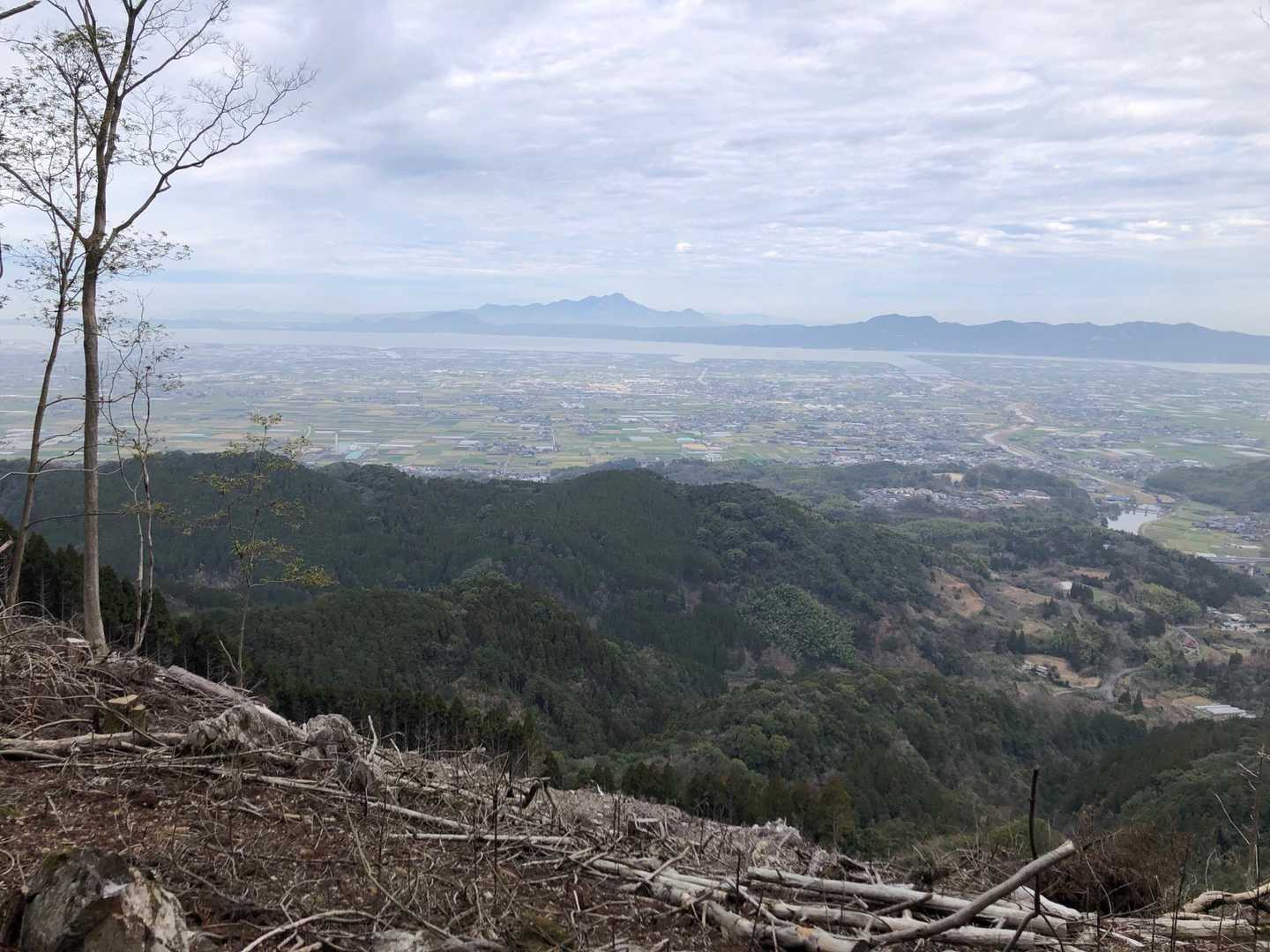 やっと右サイドの眺望ポイント、ここで休憩