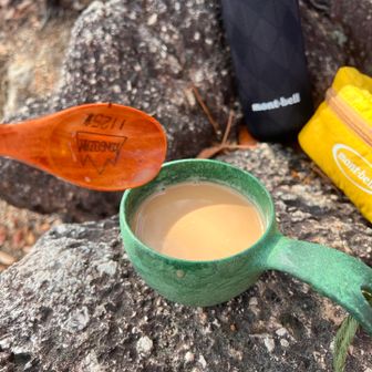 カフェオレが美味しい😋