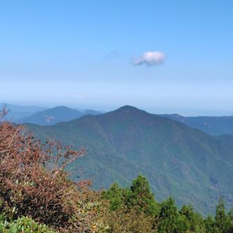 正面は穂見山。
左奥は洗足山だろう。