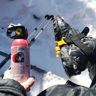 一応スパイクみたいな物を付けた。熊スプレーは要らなかった。