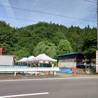 ほたる祭り会場、今週の土日らしい