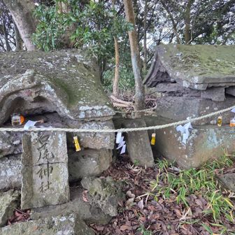 山頂にあったのが、昔の神社なんだろな