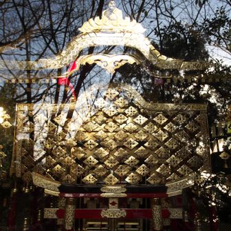 お祭りでは神輿担いだまま山を下って海の中へ入っていく写真が。お祭りも楽しそうですね。