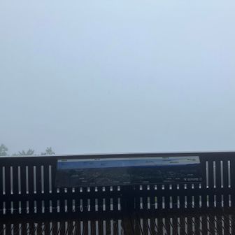 展望台の先に広がる相模湾や秦野、伊勢原市内の景色を心の目で見るのです👀
