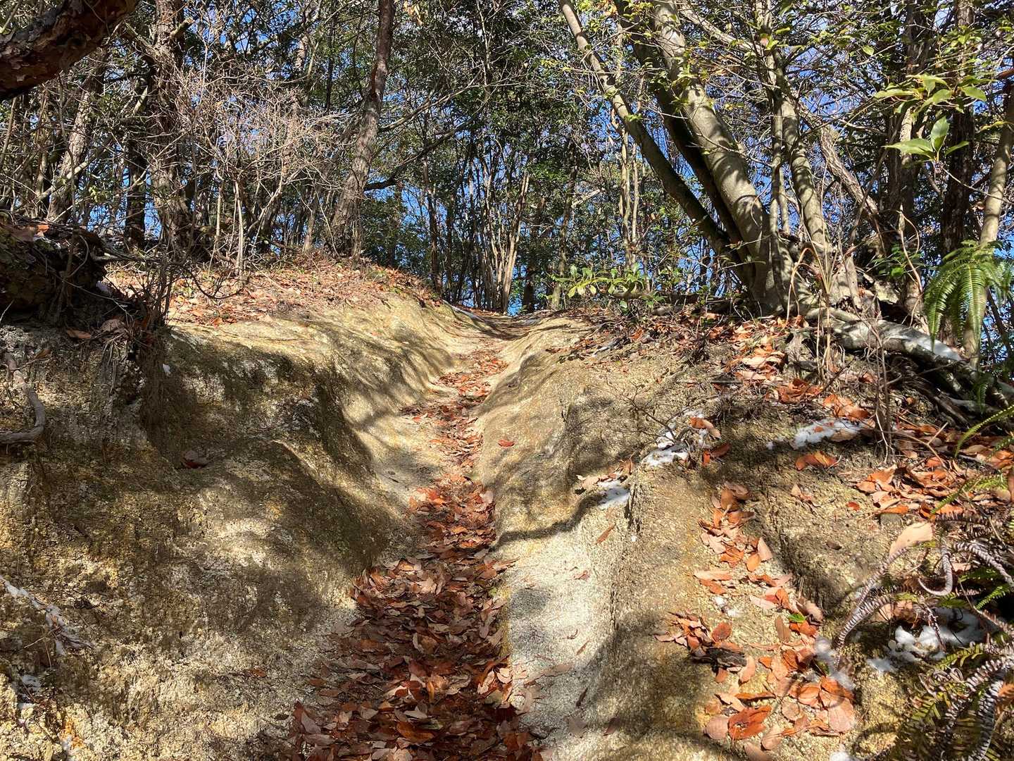 花崗岩の登山道