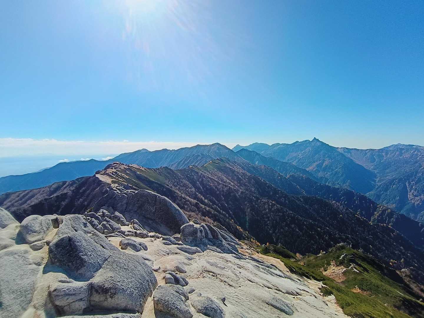 燕岳登山口-合戦沢の頭-燕岳-観音峠 縦走コースの写真