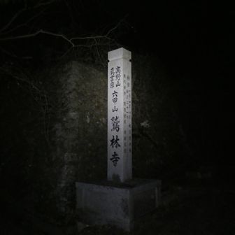 予定よりかなり早く「鷲林寺」に到着