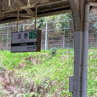吉野駅で終了🙌