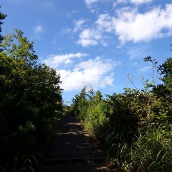 山頂広場は青空