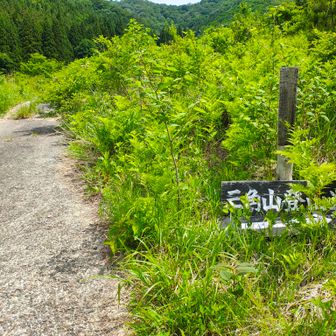 ここが登山口です。駐車場はありません。