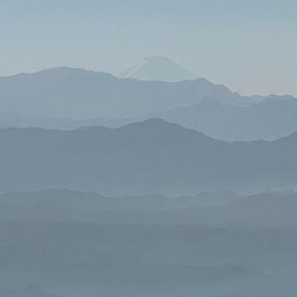 車坂山頂上で
今日もひょっこり富士山🗻