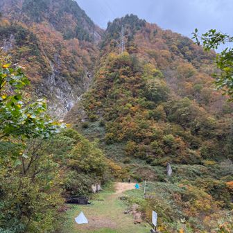 翌朝、小雨の中、帰路に着きます