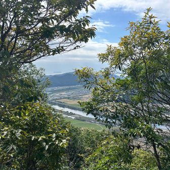 山頂からはあまり景色楽しめません。