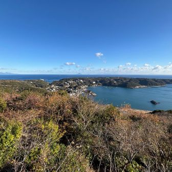 大島から神津島まで、よく見えました