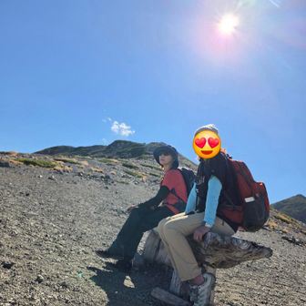 富士見岳をバックに📷